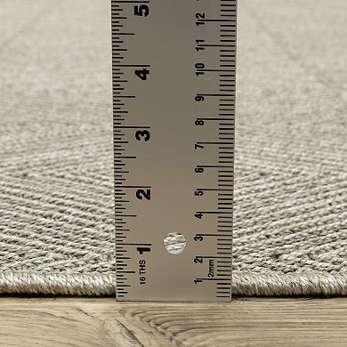 StyleHaven Celeste Woven Diamond Gray/Light Gray Indoor/Outdoor Area or Throw Rug