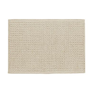 Miryana Reversible Textured Bath Rug