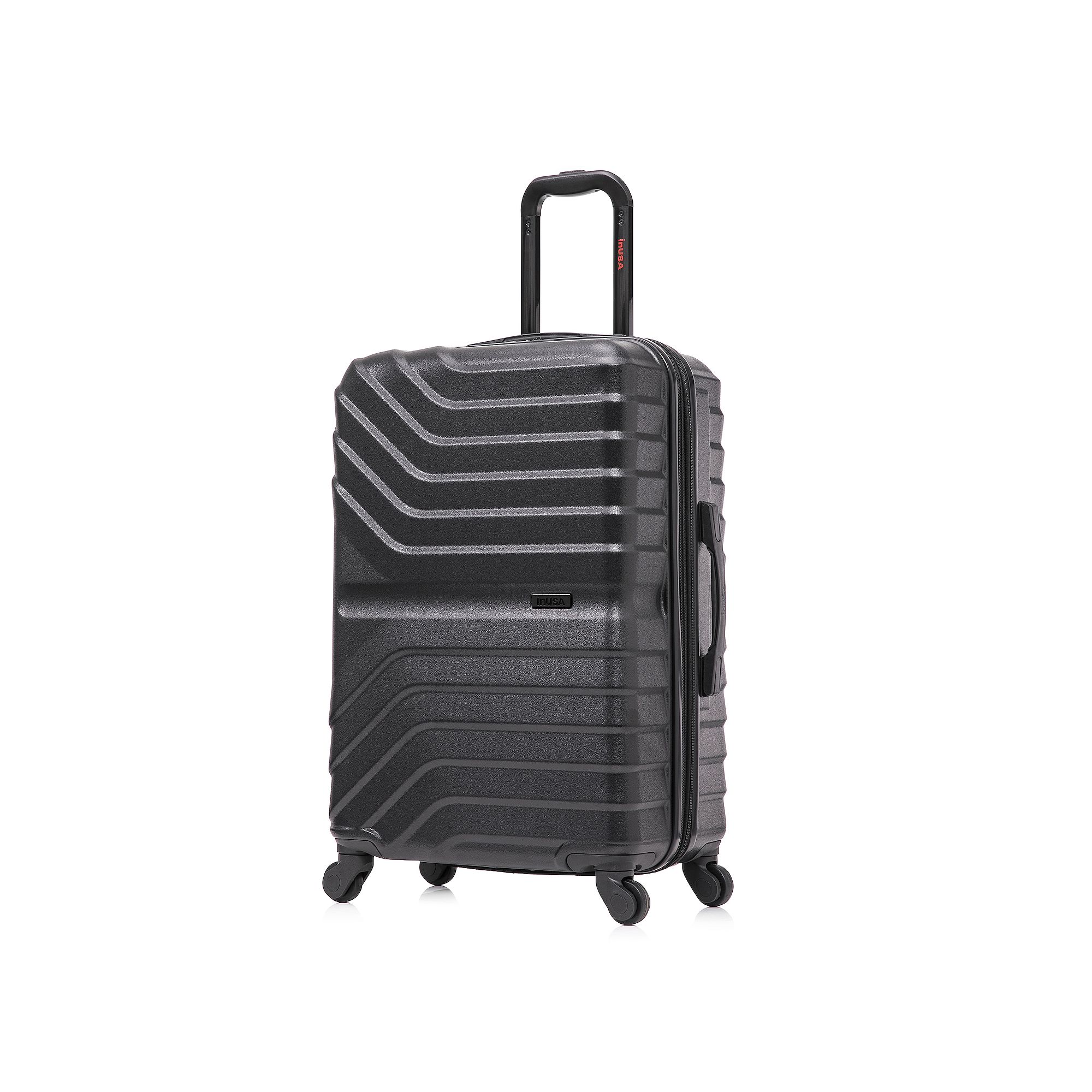 InUSA Aurum Lightweight Hardside Spinner Luggage, Black
