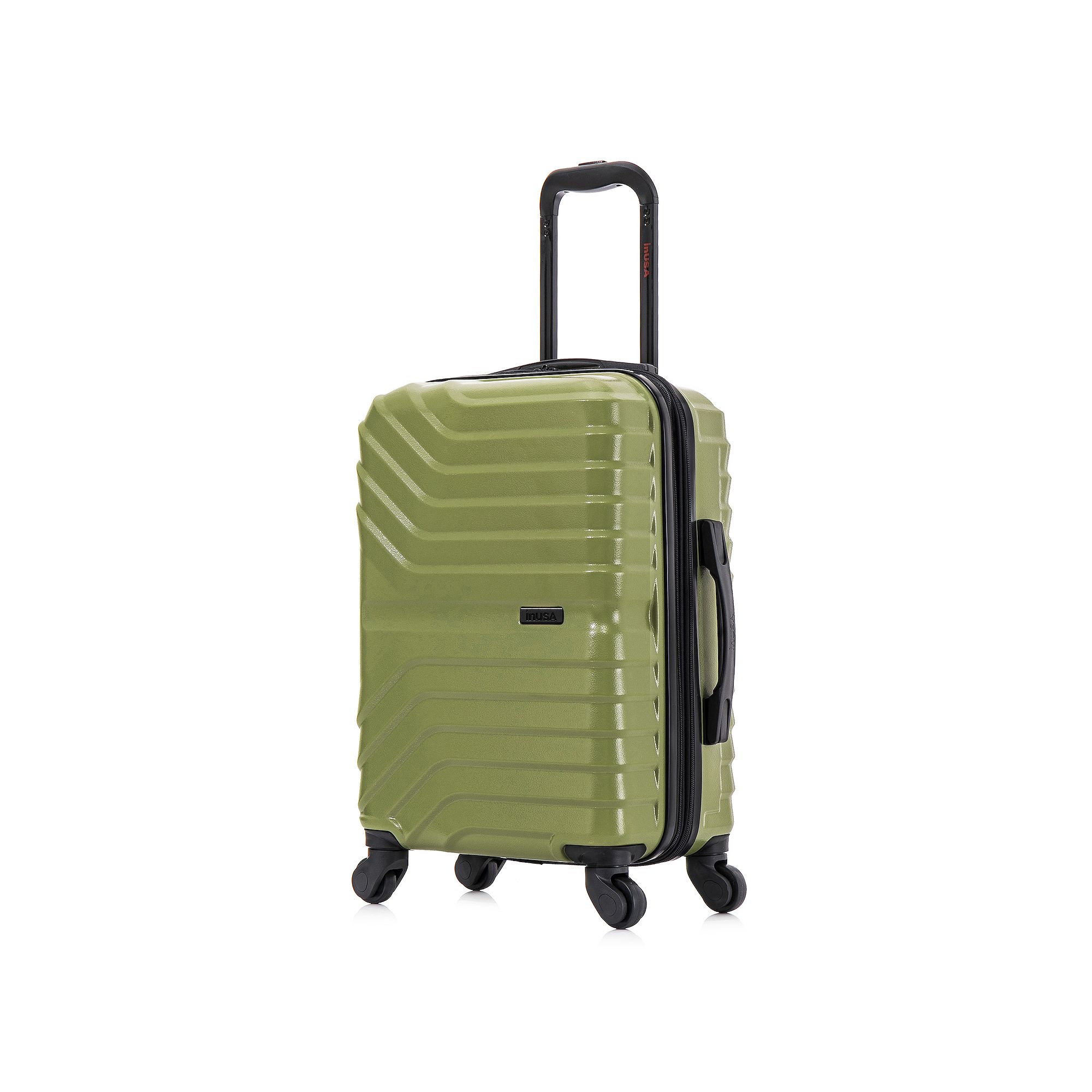 InUSA Aurum Lightweight Hardside Spinner Luggage, Green