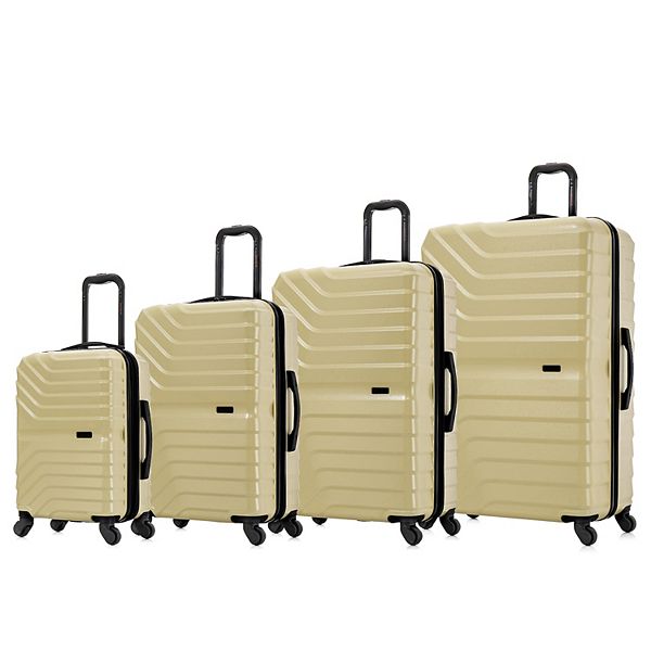 InUSA Aurum 4-pc. Lightweight Hardside Spinner Luggage Set - Champagne