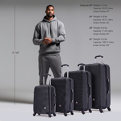 InUSA Royal 4-pc. Lightweight Hardside Spinner Luggage Set