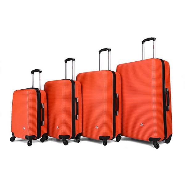 InUSA Royal 4-pc. Lightweight Hardside Spinner Luggage Set - Orange