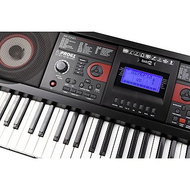 RockJam Rechargeable 61-Key Music Keyboard with MIDI
