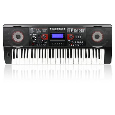 RockJam Rechargeable 61-Key Music Keyboard with MIDI