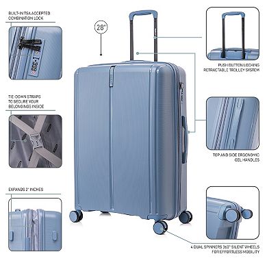 Dukap Airley Lightweight Hardside Spinner Luggage