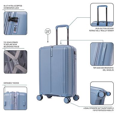 Dukap Airley Lightweight Hardside Spinner Luggage