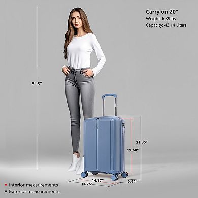Dukap Airley Lightweight Hardside Spinner Luggage