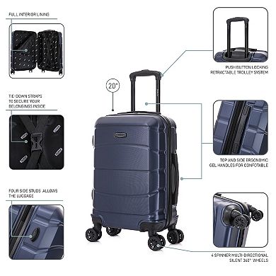 Dukap Sense Lightweight Hardside Spinner Luggage