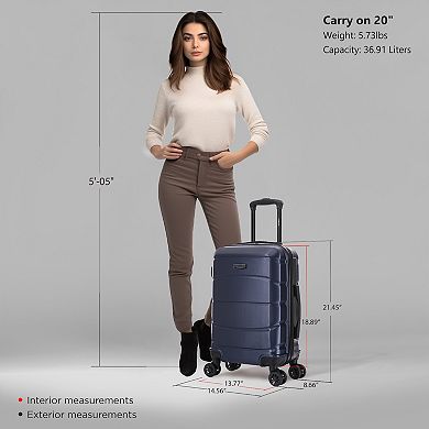 Dukap Sense Lightweight Hardside Spinner Luggage