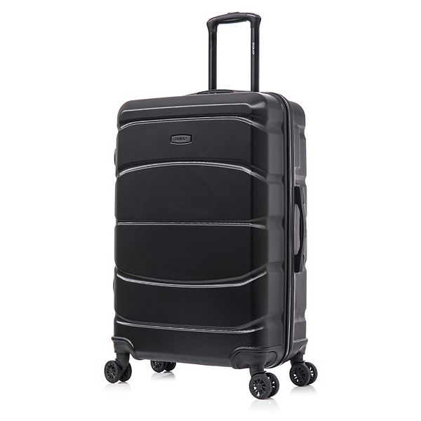 Dukap Sense Lightweight Hardside Spinner Luggage - Black (20 CARRYON)