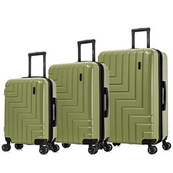 Dukap Zahav 3 pc Lightweight Hardside Spinner Luggage Set