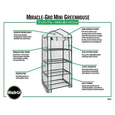 Miracle-gro Mini Greenhouse: Easy Assembly, Outdoor, Grow House