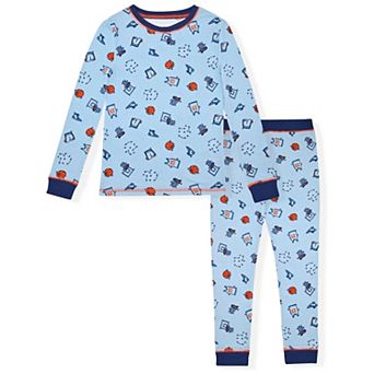Sleep On It Boys 2 pc Super Soft Jersey Snug-Fit Pajama Top and Pajama Pants Set