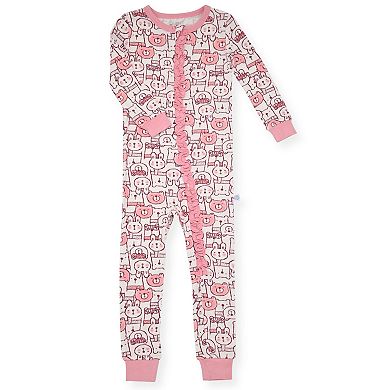 Sleep On It Infant Boys Soft Snuggle Jersey Zip-Up Coverall Pajama with Blankey Buddy