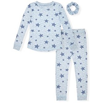 Sleep On It Girls 2 pc Super Soft Jersey Snug-Fit Pajama Top and Pajama Pant Set