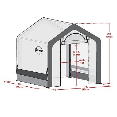 Miracle-gro Walk-in Greenhouse: Easy Assembly, Compact, Outdoor, Plant Grow House
