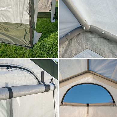 Miracle-gro Walk-in Greenhouse: Easy Assembly, Compact, Outdoor, Plant Grow House
