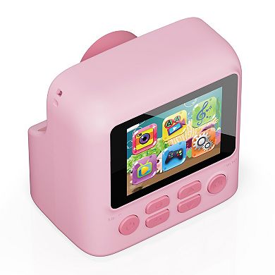 Contixo Snap & Smile 12mp Instant Print Camera, 16x Zoom, 1080p Video, 2.4" Screen, Inkless Printer
