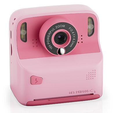 Contixo Snap & Smile 12mp Instant Print Camera, 16x Zoom, 1080p Video, 2.4" Screen, Inkless Printer