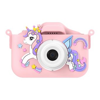 Contixo Kc3 Kids 1080p Camera With Silicone Cover & 2" Ips Screen - Capture Fun Moments! Pink