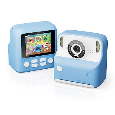 Contixo Snap & Smile 12mp Instant Print Camera, 16x Zoom, 1080p Video, 2.4" Screen, Inkless Printer