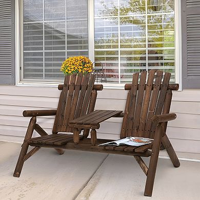 Adirondack Outdoor Seating Set, Perfect for Porch, Garden, Patio, or Riverside Settings