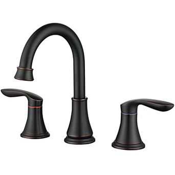 360 Swivel Spout Vanity Sink Basin Faucets With Pop Up Drain And Cupc Water Supply Hoses