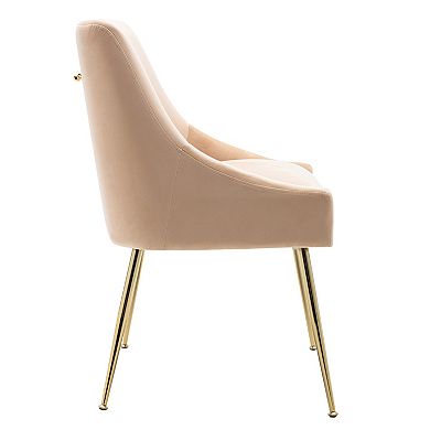 Westintrends Upholstered Velvet Accent Chair