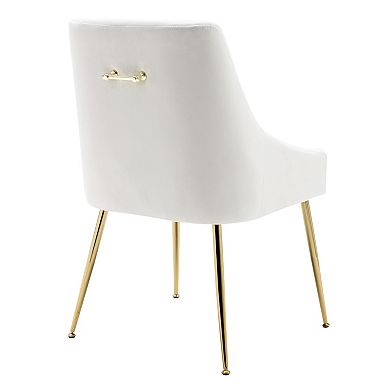 Westintrends Upholstered Velvet Accent Chair