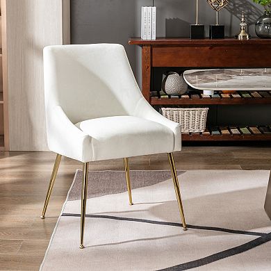 Westintrends Upholstered Velvet Accent Chair