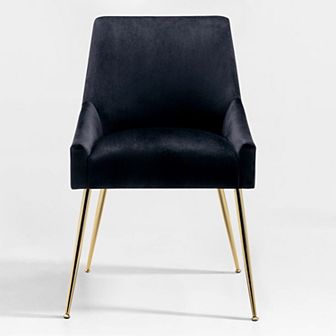 Westintrends Upholstered Velvet Accent Chair