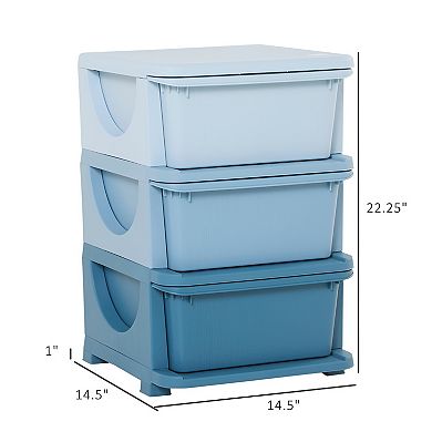 Kids Storage Unit Dresser - Multi-Drawer Storage Solution with Bright Colors and Safe Design