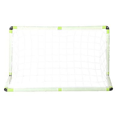 Porte Da Calcio Per Giardino MIAOKE, 2 Porte 1.2x0.9 M, Con Palla, Pompa, Coni, Picchetti E Zaino Trasporto