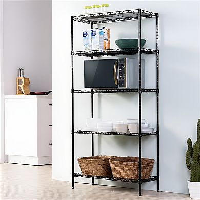 5 Tier Storage Rack Wire Shelving Unit Storage Shelves