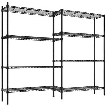 49.2''W Adjustable Storage Shelves NSF Wire Shelving Unit Multiple rows Shelving for Storage Rack