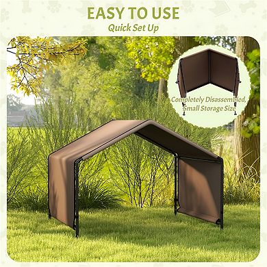 Outdoor Dog Shelter with Water-Resistant Coating Lightweight, Portable, and Stable