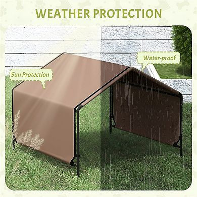 Outdoor Dog Shelter with Water-Resistant Coating Lightweight, Portable, and Stable