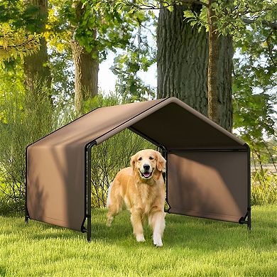 Outdoor Dog Shelter with Water-Resistant Coating Lightweight, Portable, and Stable