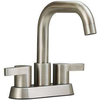 4 Inch Centerset Bathroom Sink Faucets 3 Hole With Pop Up Drain And Water Supply Lines