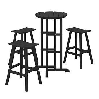 Westintrends 4 pc Outdoor/patio Bar Bistro Set