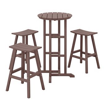 Westintrends 4 pc Outdoor/patio Bar Bistro Set