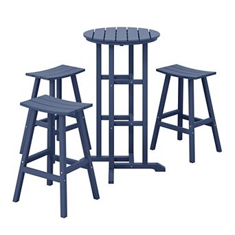 Westintrends 4 pc Outdoor/patio Bar Bistro Set