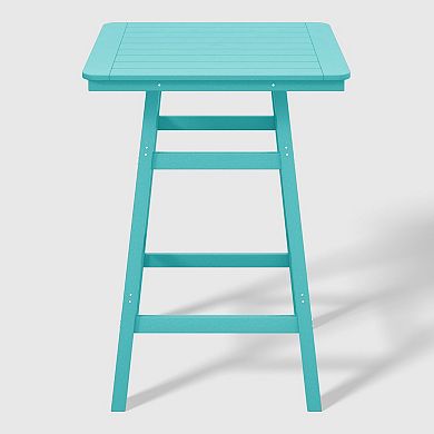 Westintrends 5-piece Outdoor/patio Square Bar Bistro Set