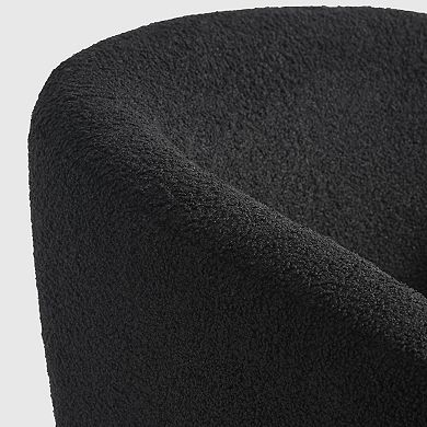 Westintrends 29" Mid-century Modern Club Barrel Accent Armchair