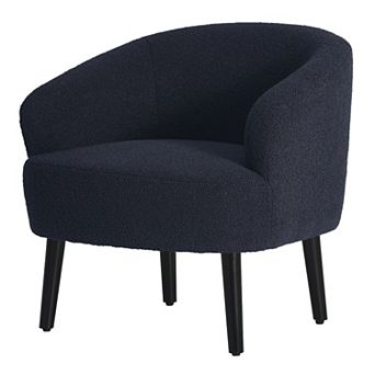 Westintrends 29" Mid-century Modern Club Barrel Accent Armchair