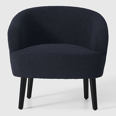 Westintrends 29" Mid-century Modern Club Barrel Accent Armchair (set Of 2)