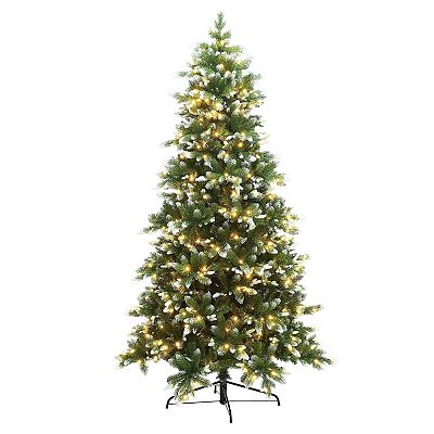 7 high quality 1/2 ft. Pre-lit Glittering Frost Pine Xmas Tree