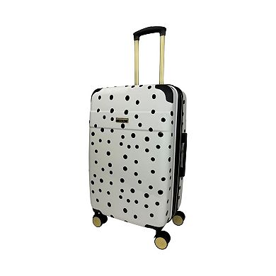 Jenni Chan Polka Dot Print 3-Piece Hardside Spinner Luggage Set