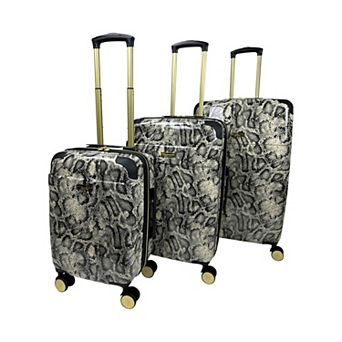 Jenni Chan Python 3 pc Hardside Spinner Luggage Set
